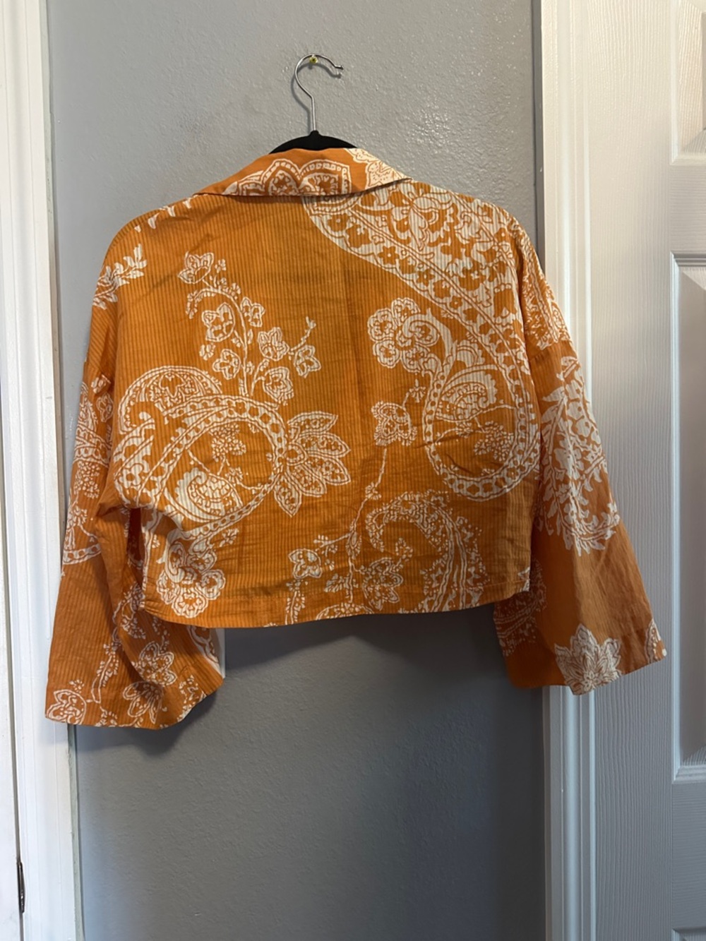 NWT & NWOT Zara printed co-ord skirt set in burnt orange. - Picture 11 of 11
